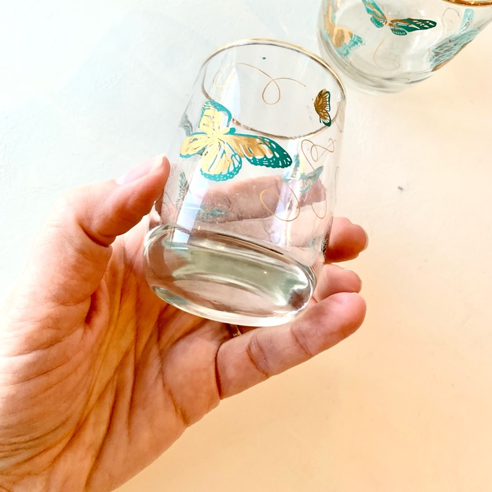 Vintage Butterfly Glasses x 2 - Picture 8 of 8